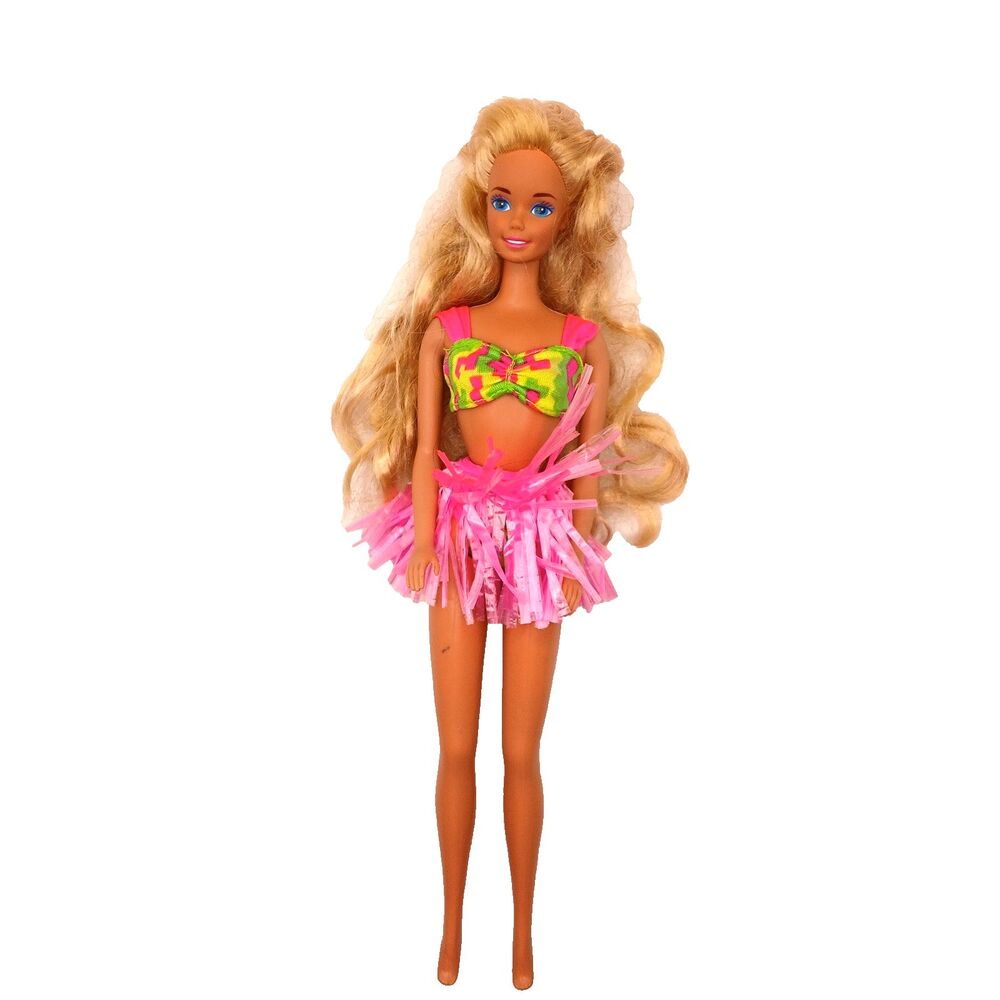 Vintage Hawaiian Fun Barbie Doll #5940 Mattel 1990 Original Bikini W/ Hula Skirt